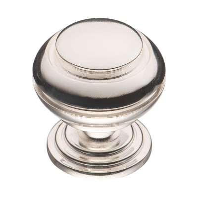 Ручка классика кнопка 0712-016 цвет платина диаметр 30 мм       