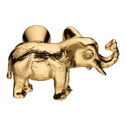 Ручка кнопка слон 07121-003-R цвет глянцевое золото длина 46 мм Ручка кнопка слон 07121-003-R цвет глянцевое золото длина 46 мм