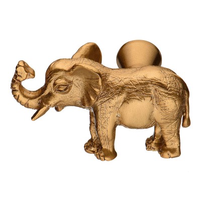 Ручка кнопка слон 07121-007-L цвет сатинированное золото длина 46 мм