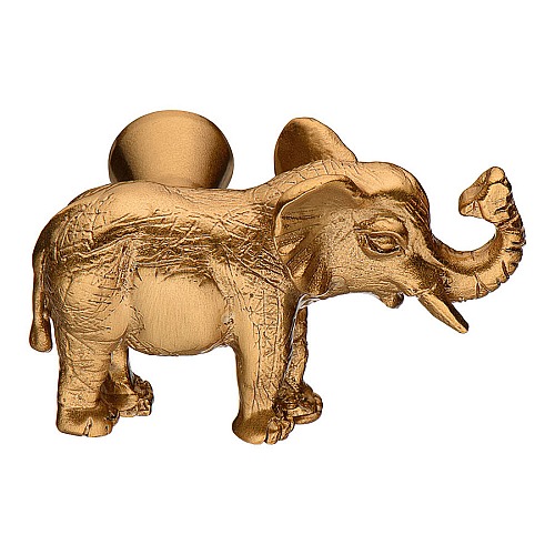 Ручка кнопка слон 07121-007-R цвет сатинированное золото длина 46 мм