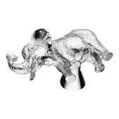 Ручка кнопка слон 07121-519-L цвет глянцевый хром с патиной длина 46 мм