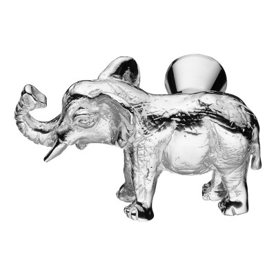 Ручка кнопка слон 07121-519-L цвет глянцевый хром с патиной длина 46 мм