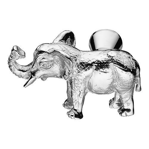 Ручка кнопка слон 07121-519-L цвет глянцевый хром с патиной длина 46 мм