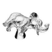 Ручка кнопка слон 07121-519-R цвет глянцевый хром с патиной длина 46 мм