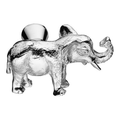 Ручка кнопка слон 07121-519-R цвет глянцевый хром с патиной длина 46 мм