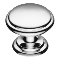 Ручка кнопка 0720-005-2 цвет глянцевый хром диаметр 30 мм 