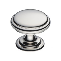 Ручка классика кнопка 0720-080-2 цвет глянцевый никель диаметр 30 мм Ручка классика кнопка 0720-080-2 цвет глянцевый никель диаметр 30 мм