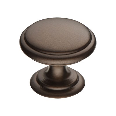 Ручка классика кнопка 0720-133-2 цвет античная бронза диаметр 30 мм  