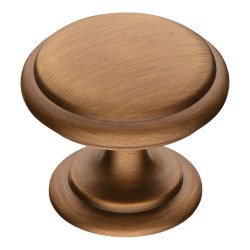 Ручка кнопка 0720-313-2 цвет бронза диаметр 30 мм 