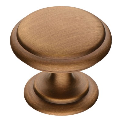 Ручка кнопка 0720-313-2 цвет бронза диаметр 30 мм 