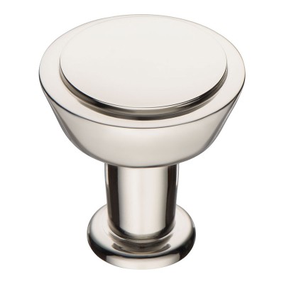 Ручка кнопка 0784-080 цвет глянцевый никель диаметр 29 мм