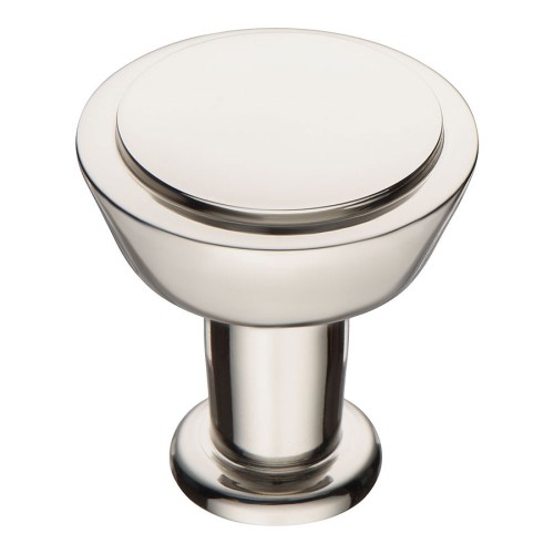 Ручка кнопка 0784-080 цвет глянцевый никель диаметр 29 мм