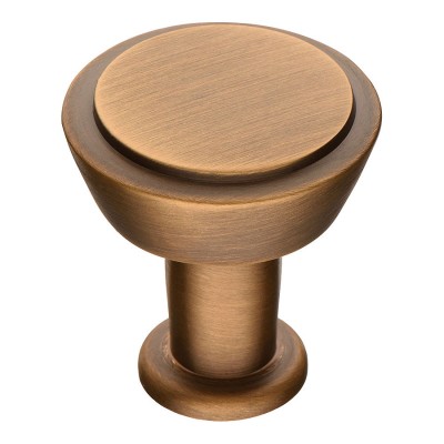 Ручка кнопка 0784-313 цвет бронза диаметр 29 мм