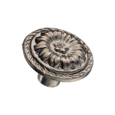 Ручка классика кнопка 1091.0025.094 цвет старое серебро диаметр 25 мм Ручка классика кнопка 1091.0025.094 цвет старое серебро диаметр 25 мм