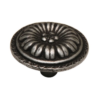 Ручка классика кнопка 1091.0040.016 цвет старое серебро диаметр 40 мм Ручка классика кнопка 1091.0040.016 цвет старое серебро диаметр 40 мм