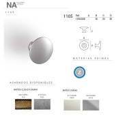 Ручка кнопка 1105.0030.017 цвет никель диаметр 30 мм Ручка кнопка 1105.0030.017 цвет никель диаметр 30 мм