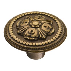 Ручка кнопка круглая 1126.0030.001 цвет античная бронза диаметр 30 мм