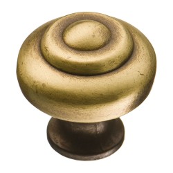 Ручка кнопка 1436.0025.001 цвет античная бронза диаметр 25 мм 