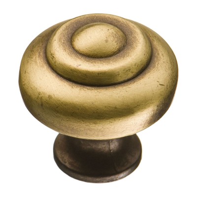 Ручка кнопка 1436.0025.001 цвет античная бронза диаметр 25 мм 