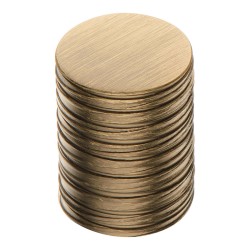 Ручка кнопка 1484 0020 ABM цвет состаренная латунь диаметр 20 мм 