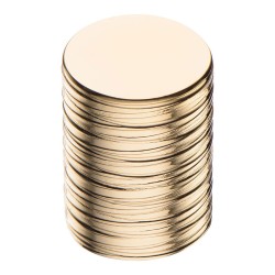 Ручка кнопка 1484 0020 GL цвет глянцевое золото диаметр 20 мм 