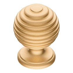 Ручка кнопка 15.030.17 цвет сатинированное золото диаметр 30 мм 