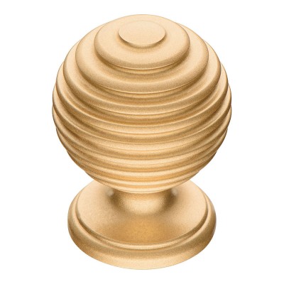 Ручка кнопка 15.030.17 цвет сатинированное золото диаметр 30 мм 