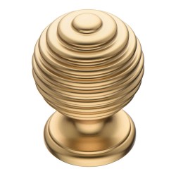 Ручка кнопка 15.030.22 цвет матовое золото диаметр 30 мм 