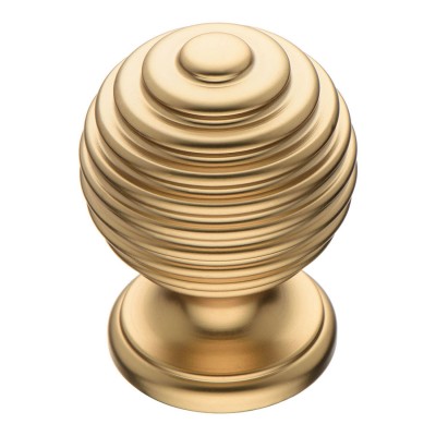 Ручка кнопка 15.030.22 цвет матовое золото диаметр 30 мм 