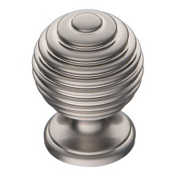 Ручка кнопка 15.030.29 цвет никель сатинированный диаметр 30 мм