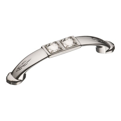 Ручка классика скоба 15.129.64.SWA.07 глянцевый хром, кристаллы Сваровски длина 88 мм, крепление 64 мм Ручка классика скоба 15.129.64.SWA.07 глянцевый хром, кристаллы Сваровски длина 88 мм, крепление 64 мм