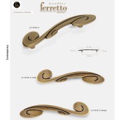 Ручка классика скоба фигурная 15.130.96.02 left глянцевая бронза длина 141 мм крепление 96 мм Ручка классика скоба фигурная 15.130.96.02 left глянцевая бронза длина 141 мм крепление 96 мм