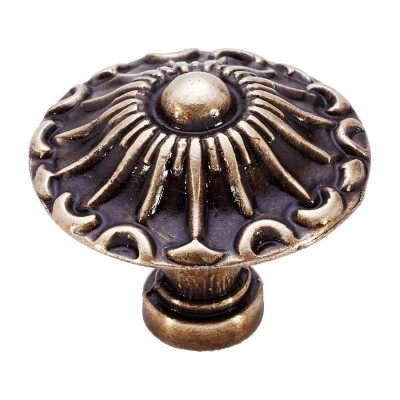 Ручка кнопка 15.304.31.12 цвет античная бронза диаметр 31 мм