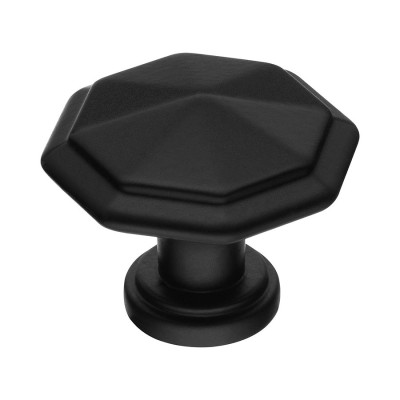 Ручка классика кнопка 15.309.01.09 цвет черный диаметр 36 мм  