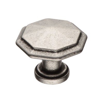 Ручка классика кнопка 15.309.01.16 цвет старое серебро диаметр 36 мм 