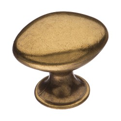 Ручка классика кнопка овал 15.340.00.12 цвет античная бронза длина 37 мм  