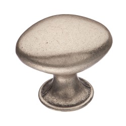 Ручка классика кнопка овал 15.340.00.16 цвет старое серебро длина 37 мм  