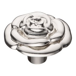 Ручка классика кнопка 15.393.55.15 цвет глянцевое серебро диаметр 53 мм  