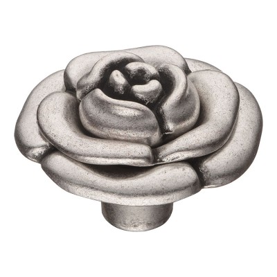 Ручка классика кнопка 15.393.55.16 цвет старое серебро диаметр 53 мм   