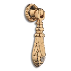 Ручка капля 15.417 SWA 19 цвет глянцевое золото, кристалл длина 68 мм