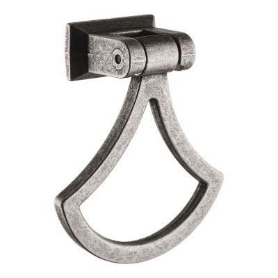 Ручка кольцо 15.422.00.16 цвет старое серебро длина 70 мм 