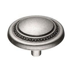 Ручка классика кнопка 15.731.00.16 цвет старое серебро диаметр 70 мм  