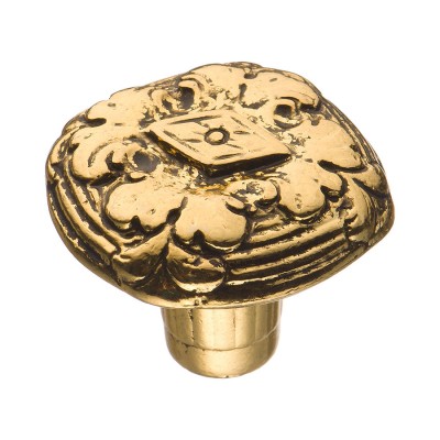 Ручка классика кнопка круглая 15.908.35.28 цвет античное золото диаметр 35 мм 