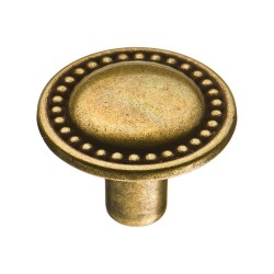 Ручка классика кнопка круглая 1768.0025.002 цвет старая бронза диаметр 25 мм   