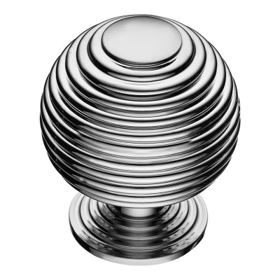 Ручка кнопка круглая 1930 0034 Big Chrome цвет глянцевый хром диаметр 34 мм Ручка кнопка круглая 1930 0034 Big Chrome цвет глянцевый хром диаметр 34 мм
