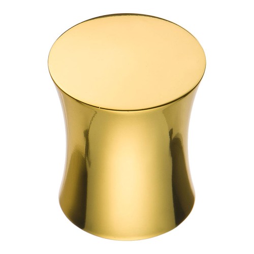 Ручка кнопка 1950 0026 GL цвет глянцевое золото диаметр 26 мм