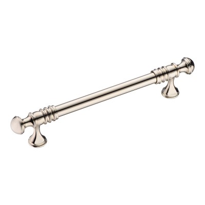 Ручка скоба 2146-51-160-052 цвет глянцевый никель длина 215 мм, крепление 160 мм