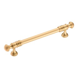 Ручка скоба 2146-61-160-052 цвет матовое золото длина 215 мм, крепление 160 мм