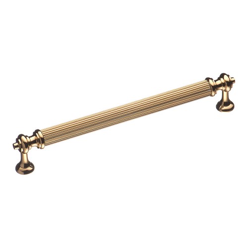 Ручка рейлинг 2512-003-160 цвет глянцевое золото длина 175 мм, крепление 160 мм