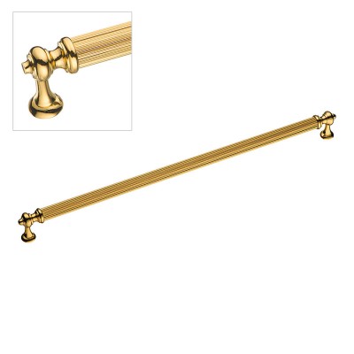 Ручка рейлинг 2512-003-320 цвет глянцевое золото длина 335 мм, крепление 320 мм